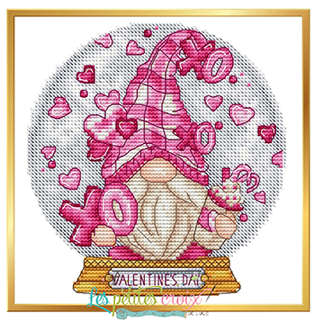 Snow Globe Valentine Gnome